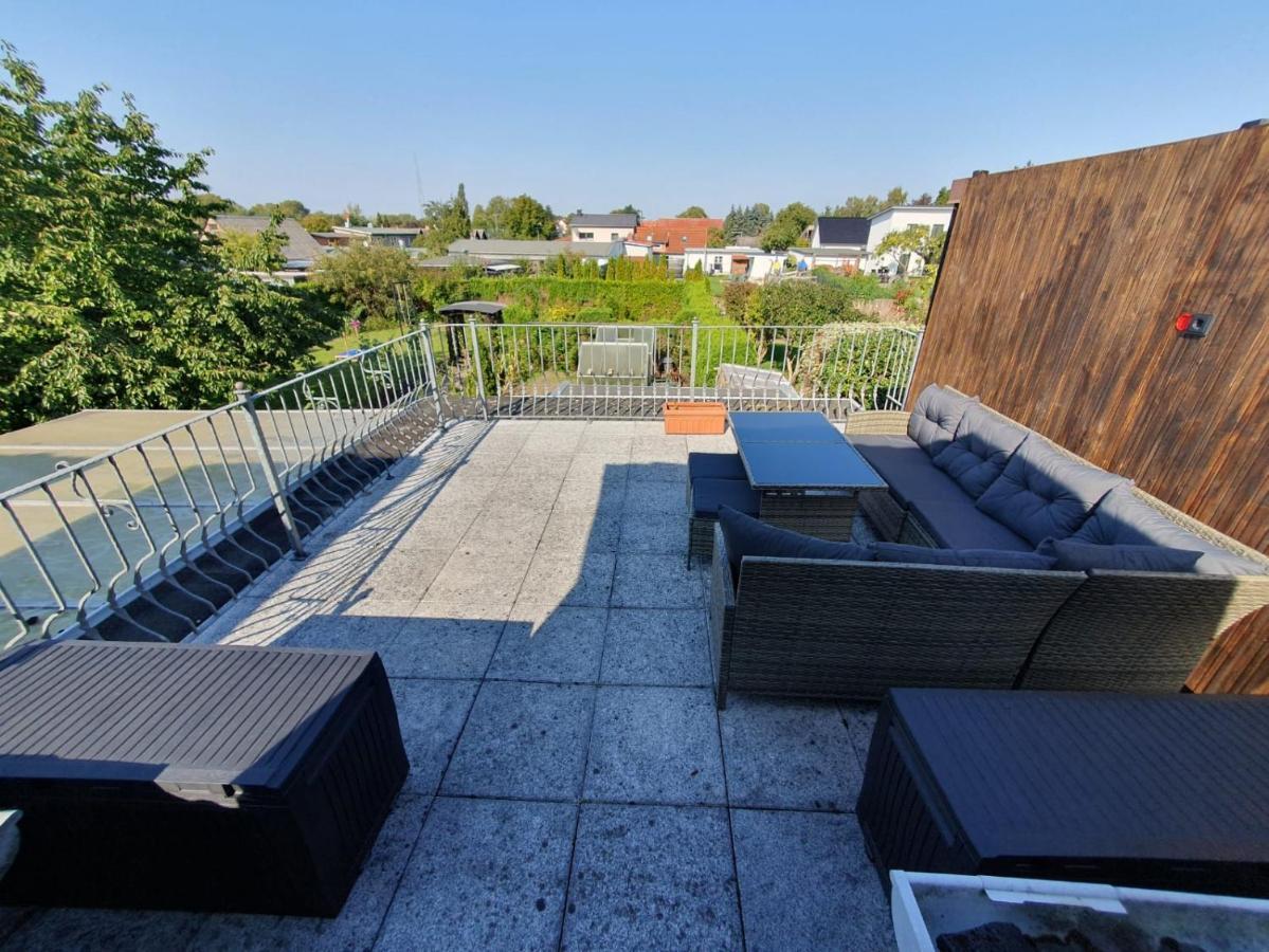 Neumuhler Hof: Ferienwohnung "Benjamin" mit Dachterrasse und Sonnenuntergang Schwerin  Exterior photo